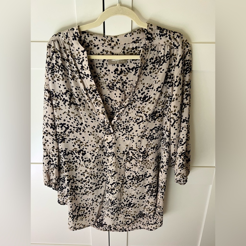 Silk tunic style blouse